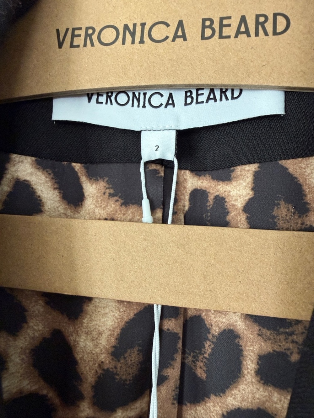 Veronica Beard Rhys Black Dickey Wool Blazer with Gold Buttons Sz 2 NWT $848 - Picture 4 of 11